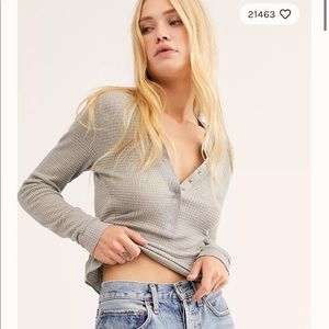 (White!) free people one of the girls henley